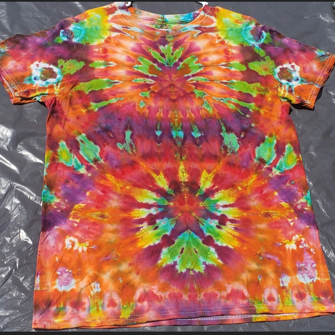 Large Unique One Of A Kind Handmade Tie Dye Wearable Adventure Shirt