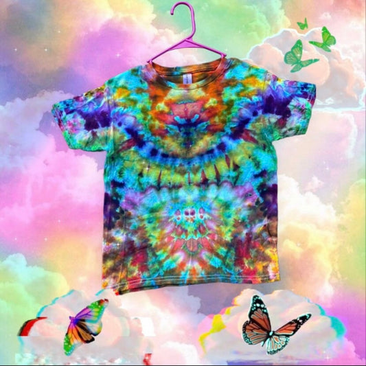 Youth Small Unique One Of A Kind Handmade Tie Dye Wearable Adventure Shirt