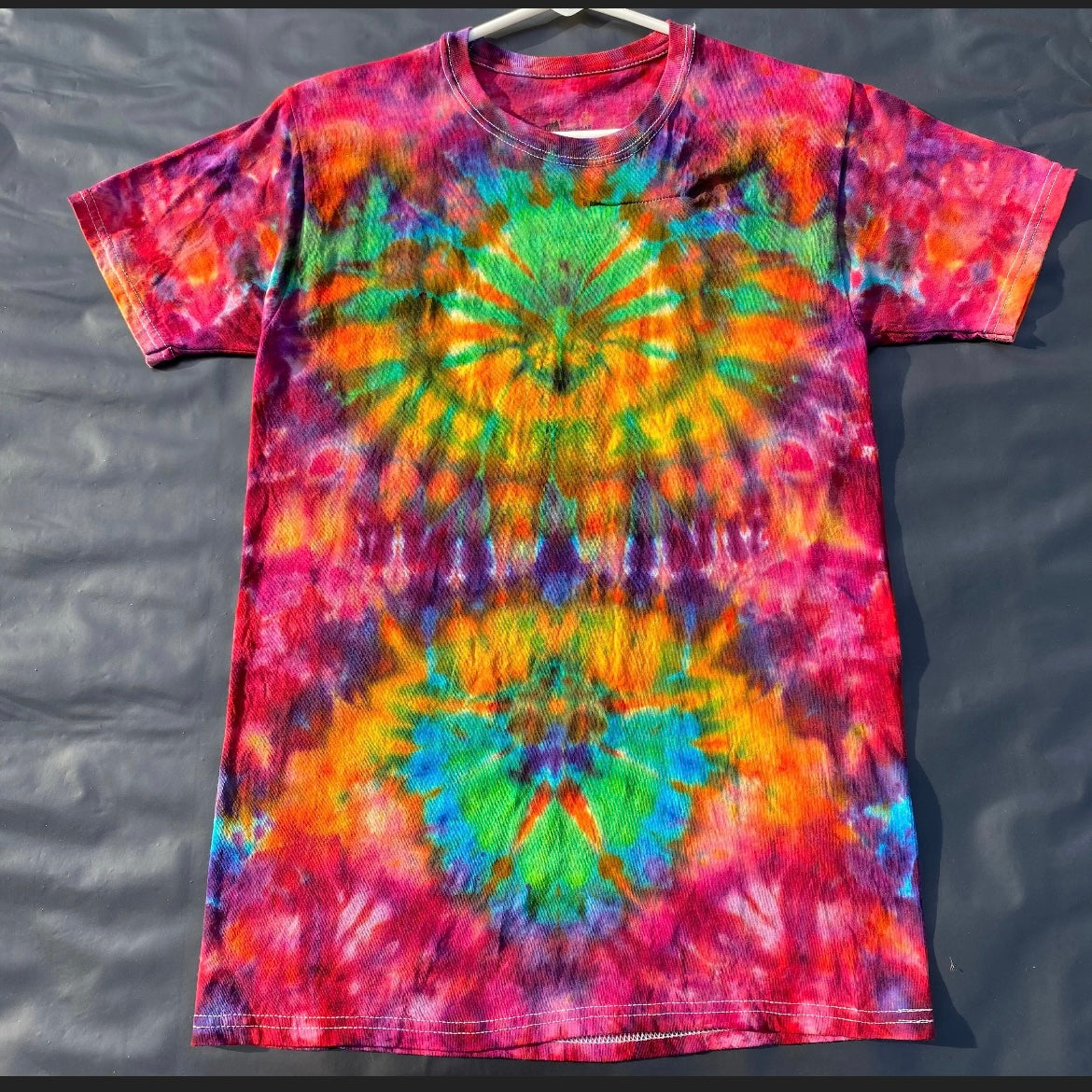 Small Unique One Of A Kind Handmade Tie Dye Wearable Adventure Shirt