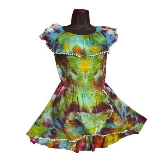 Tie Dye Dresses Unique One-Of-A-Kind Handmade Tie Dye Ice Dye Dress