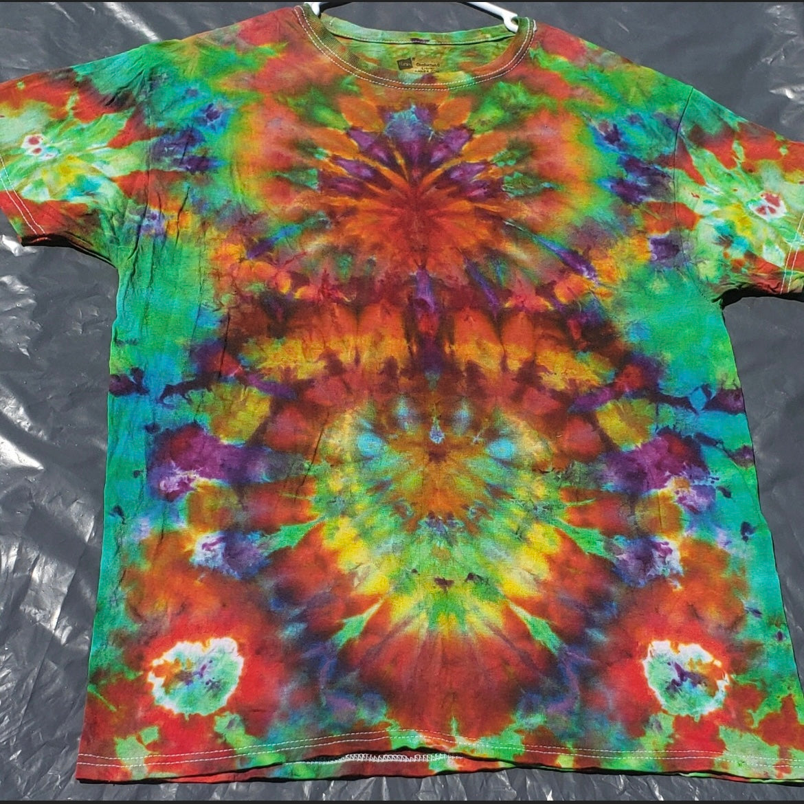 Large Unique One Of A Kind Handmade Tie Dye Wearable Adventure Shirt