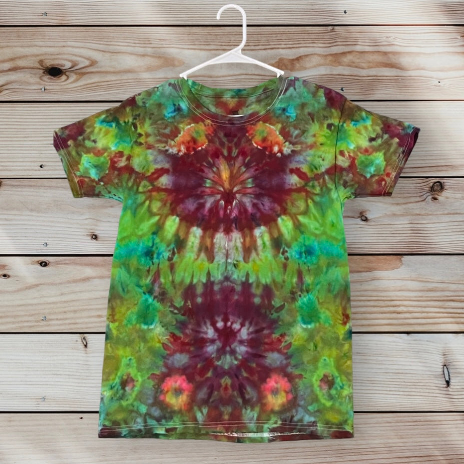 Small Unique One Of A Kind Handmade Tie Dye Wearable Adventure Shirt Made With Hail