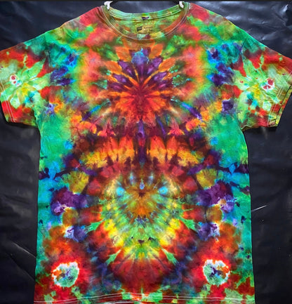 Large Unique One Of A Kind Handmade Tie Dye Wearable Adventure Shirt