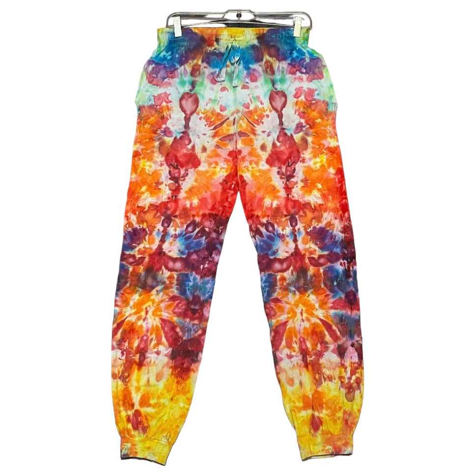 Unique One Of A Kind Handmade Tie Dye Pants Light Sweatpants Joggers