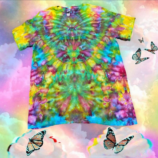 Medium Unique One Of A Kind Handmade Tie Dye Wearable Adventure Shirt