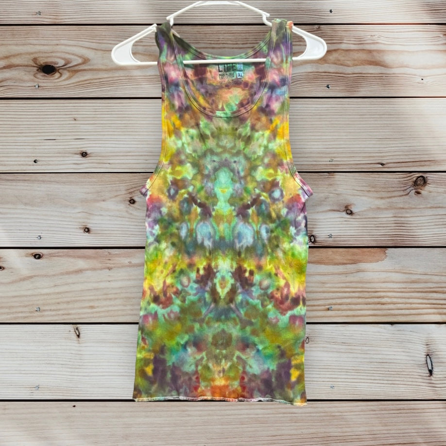 Size XL Tank Top Unique One Of A Kind Handmade Tie Dye Wearable Adventure Shirt