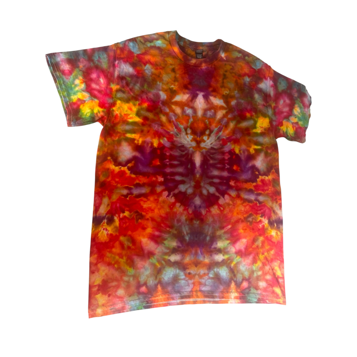 Medium Unique One-Of-A-Kind Handmade Tie Dye Ice Dye Shirt