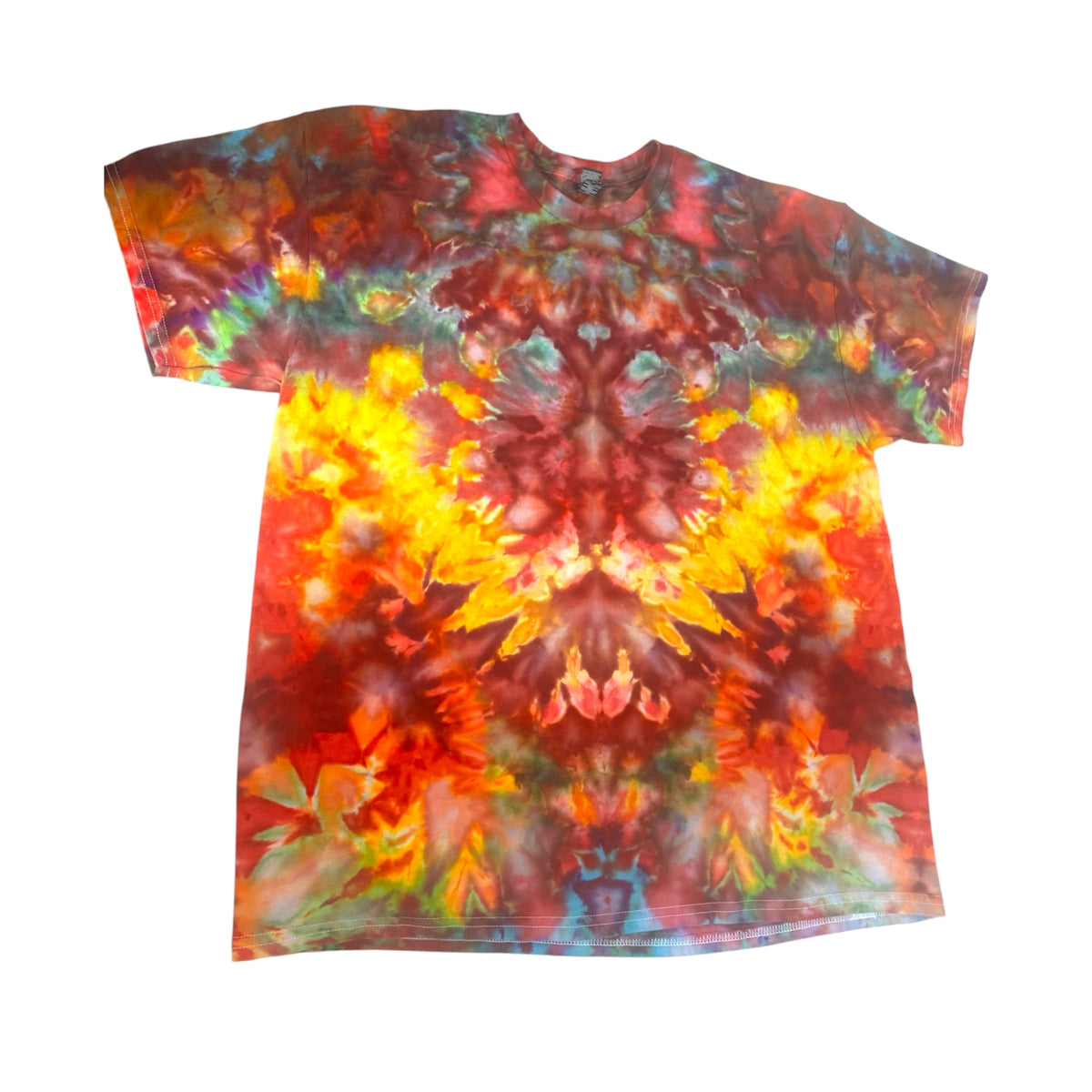 Size XL Unique One-Of-A-Kind Handmade Tie Dye Ice Dye Shirt