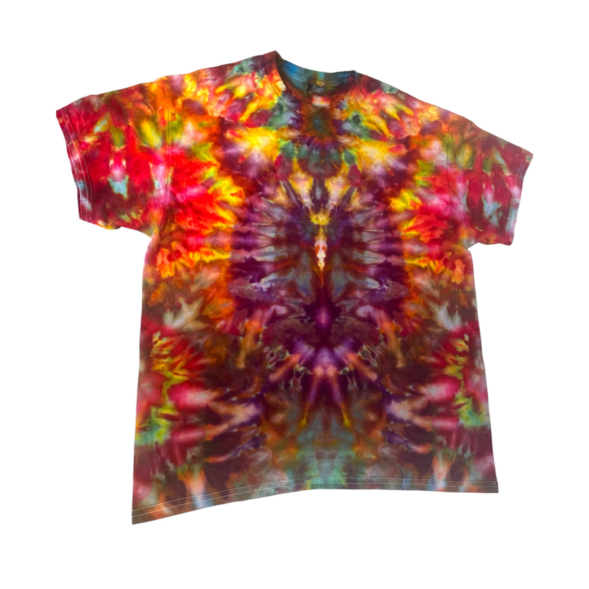 Size XL Unique One-Of-A-Kind Handmade Tie Dye Ice Dye Shirt