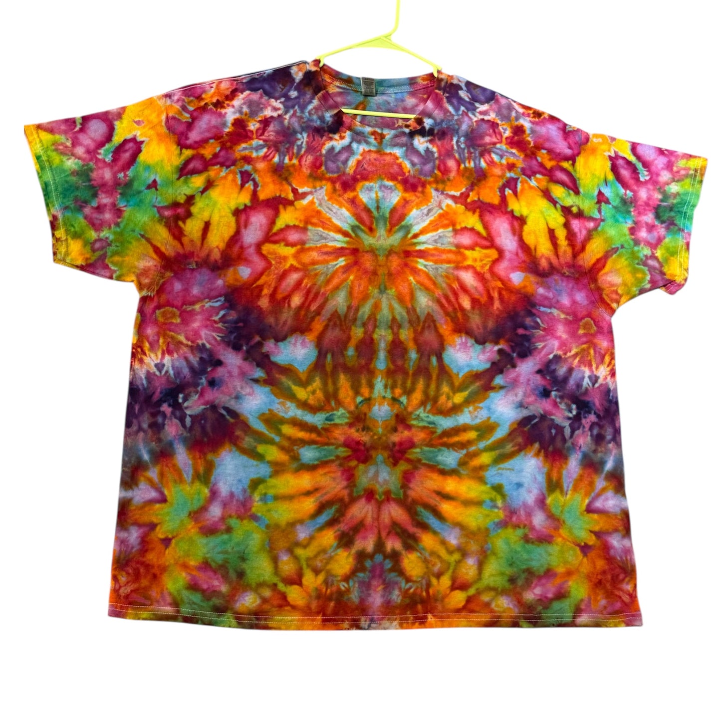 Plus Sizes Unique One-Of-A-Kind Handmade Tie Dye Ice Dye Shirt