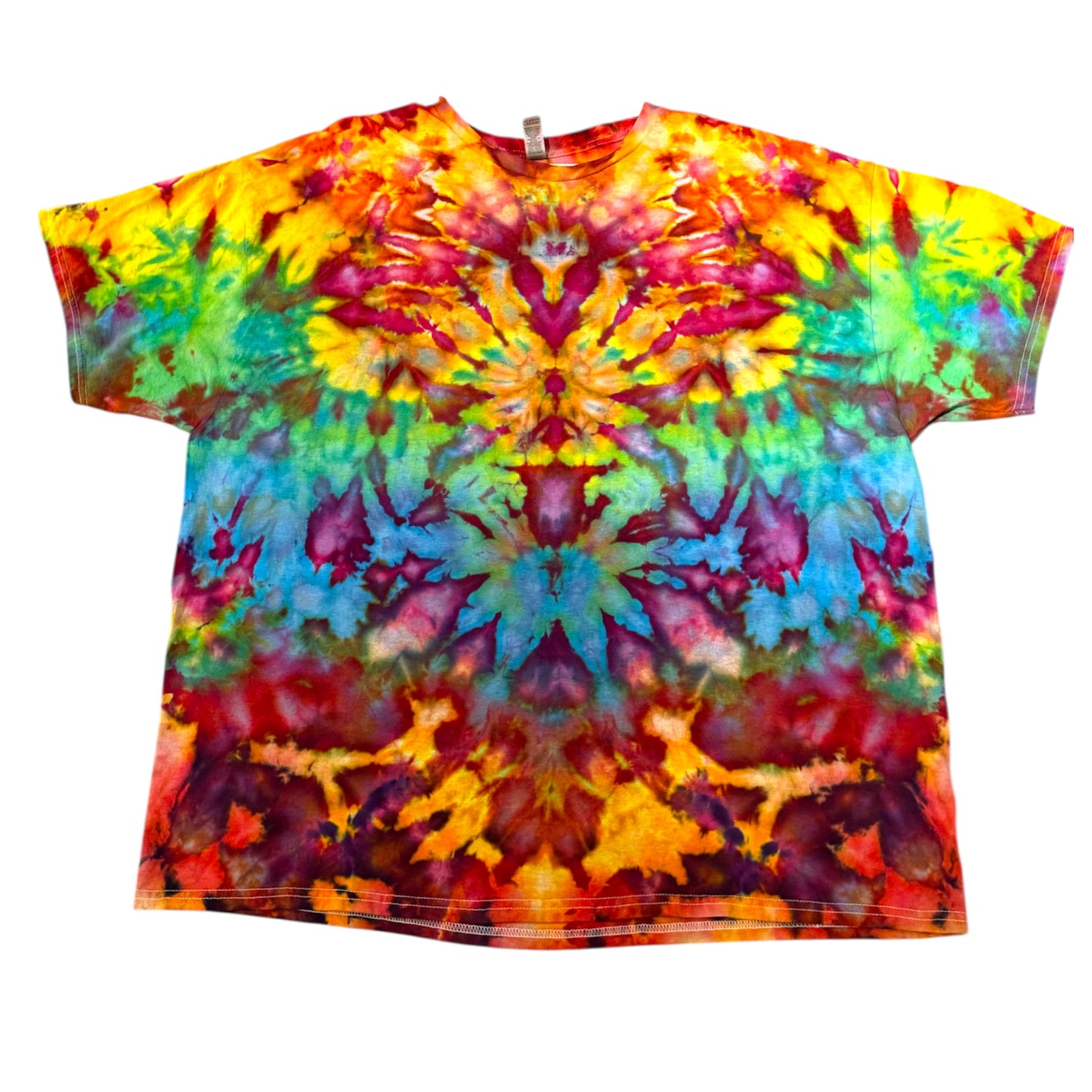 Plus Sizes Unique One-Of-A-Kind Handmade Tie Dye Ice Dye Shirt