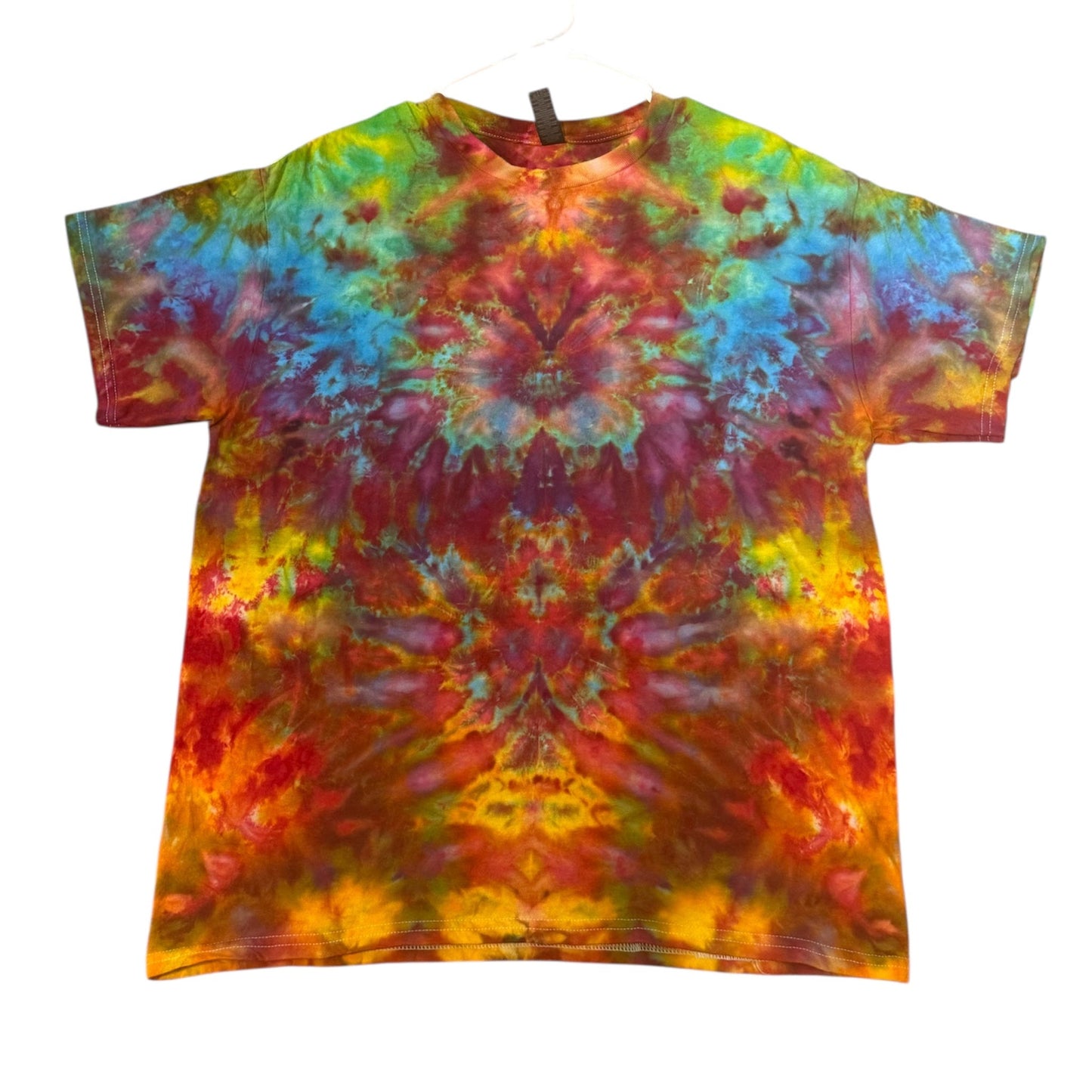 Large Unique One-Of-A-Kind Handmade Tie Dye Ice Dye Shirt