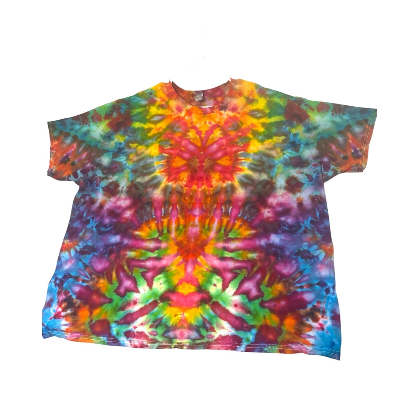 Plus Sizes Unique One-Of-A-Kind Handmade Tie Dye Ice Dye Shirt