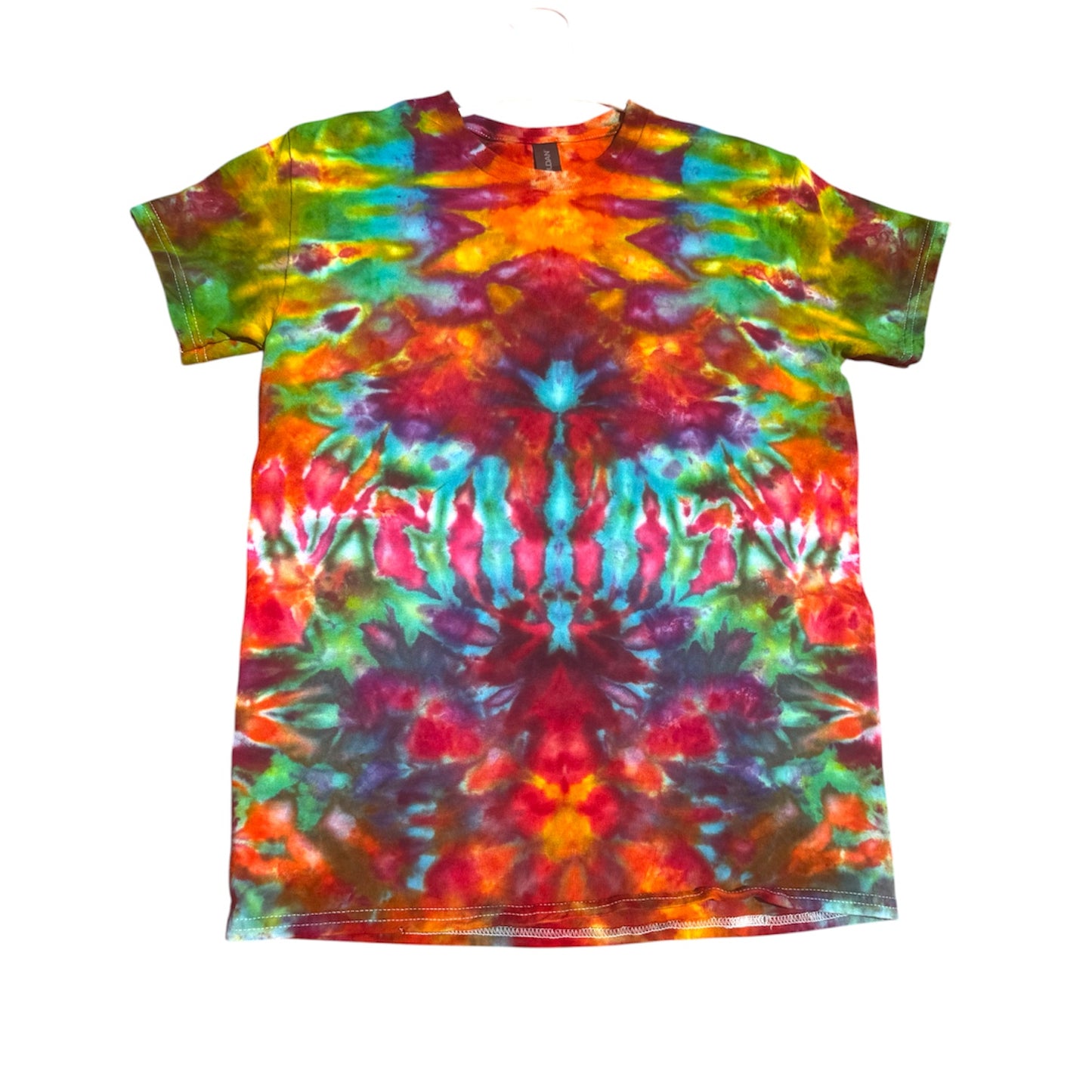 Small Unique One-Of-A-Kind Handmade Tie Dye Ice Dye Shirt