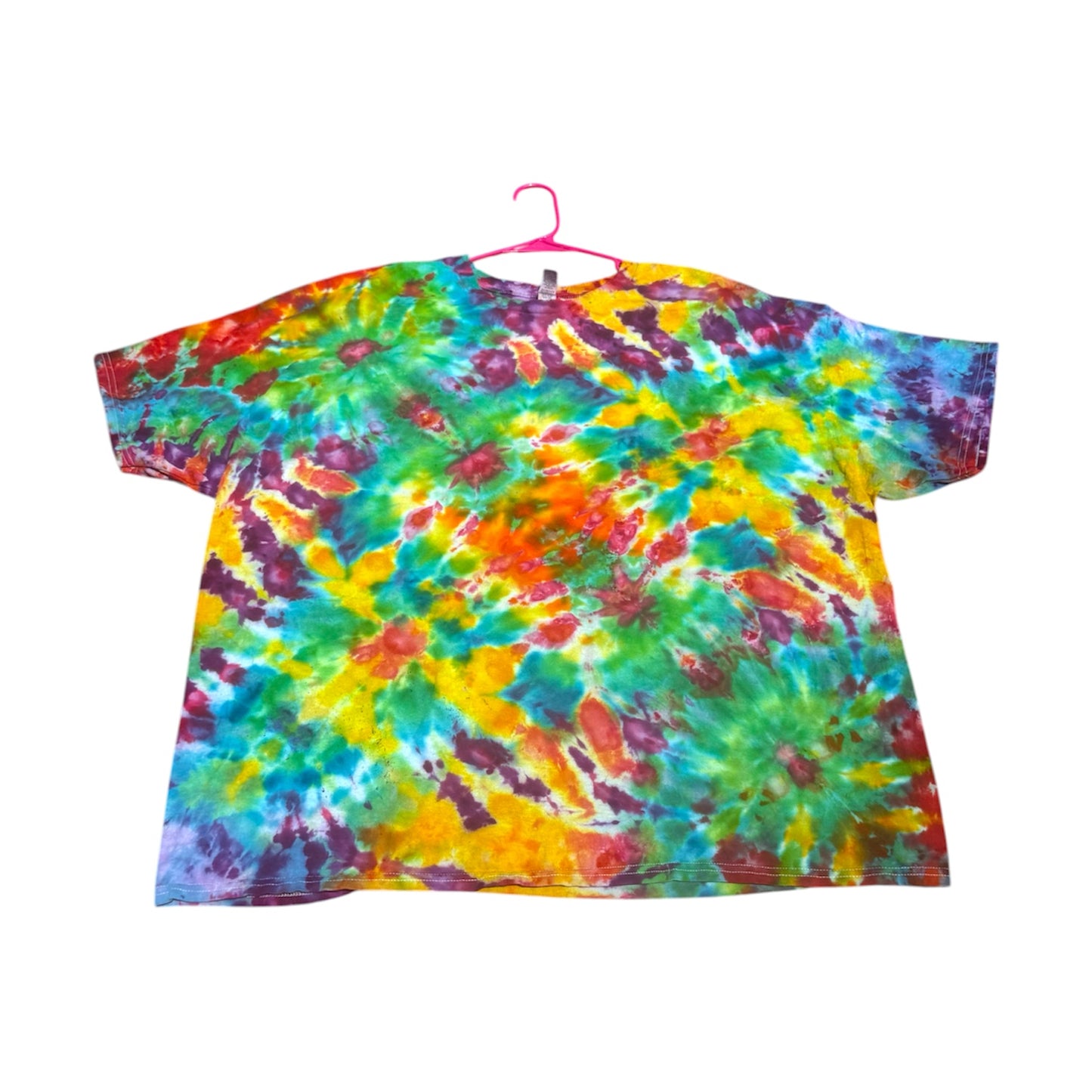 Plus Sizes Unique One-Of-A-Kind Handmade Tie Dye Ice Dye Shirt