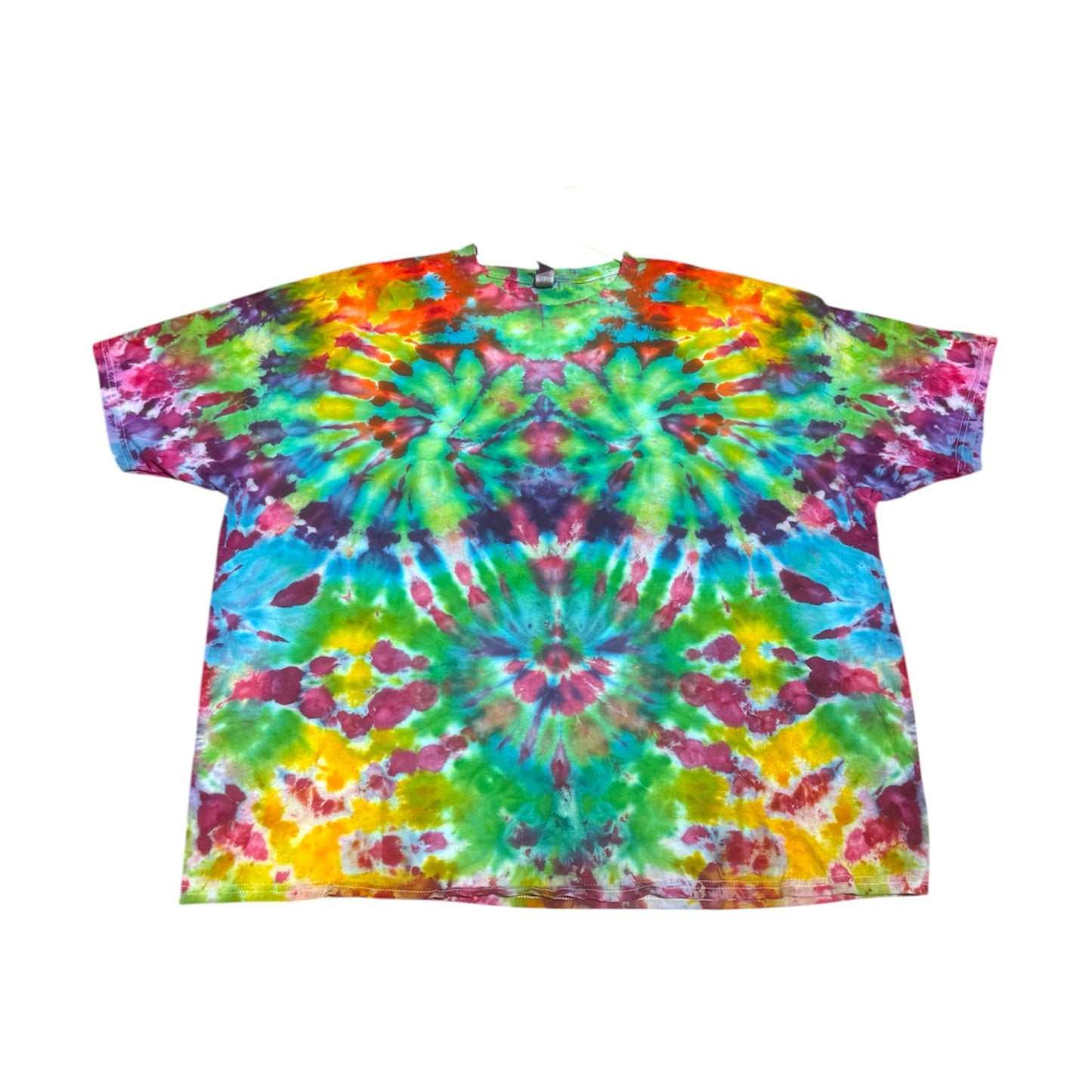 Plus Sizes Unique One-Of-A-Kind Handmade Tie Dye Ice Dye Shirt
