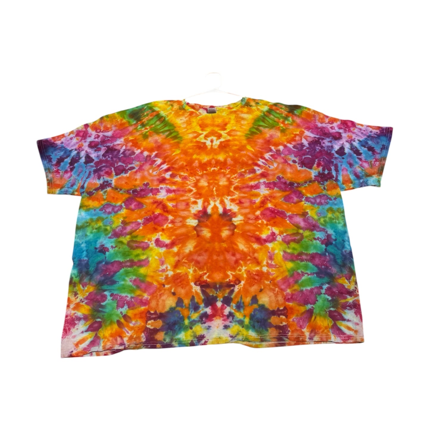 Plus Sizes Unique One-Of-A-Kind Handmade Tie Dye Ice Dye Shirt