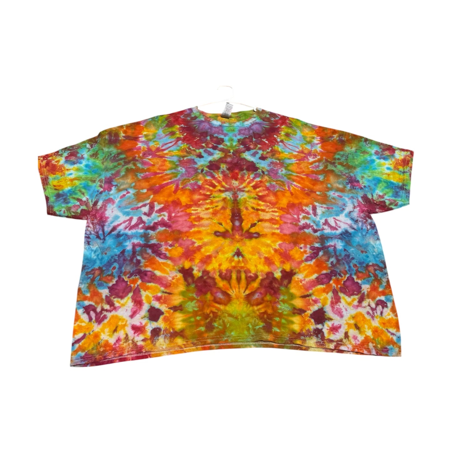 Plus Sizes Unique One-Of-A-Kind Handmade Tie Dye Ice Dye Shirt