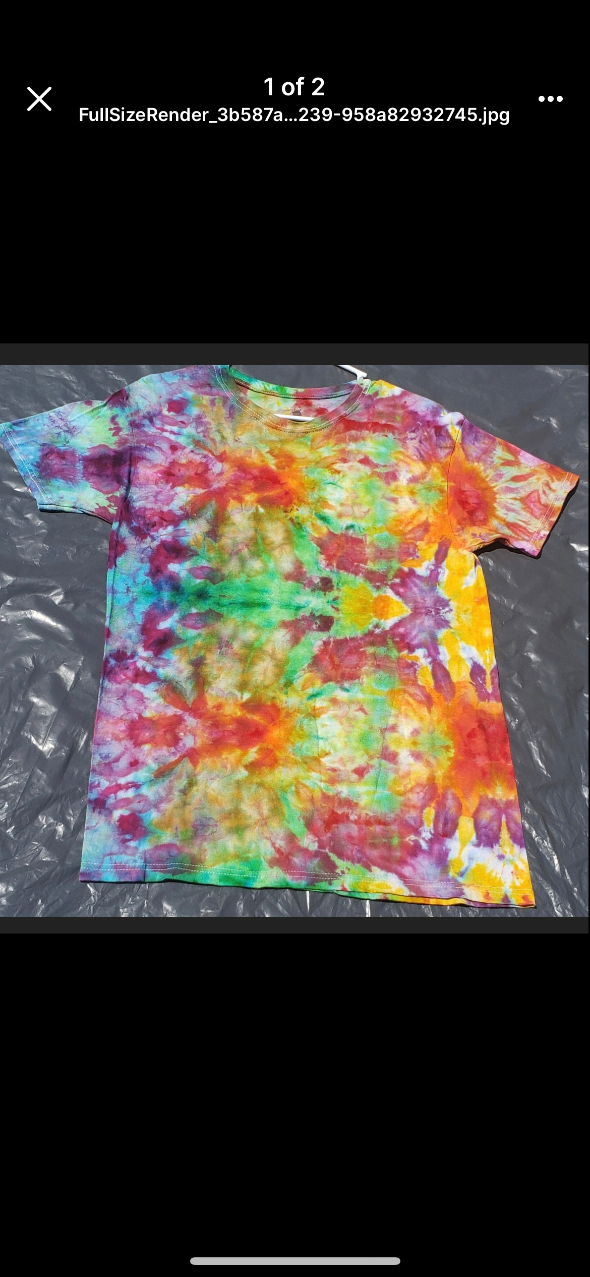 Medium Unique One Of A Kind Handmade Tie Dye Wearable Adventure Shirt