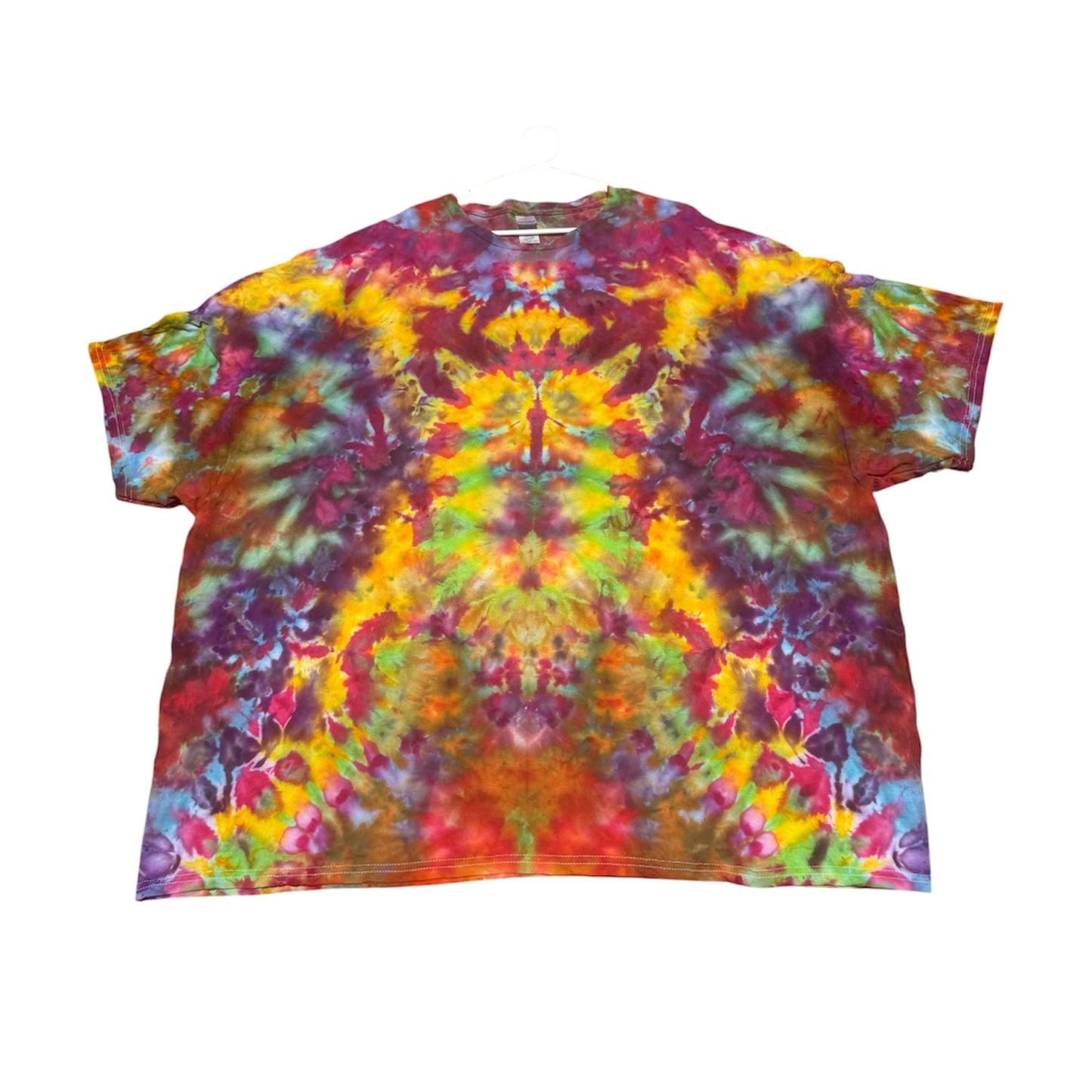 Plus Sizes Unique One-Of-A-Kind Handmade Tie Dye Ice Dye Shirt