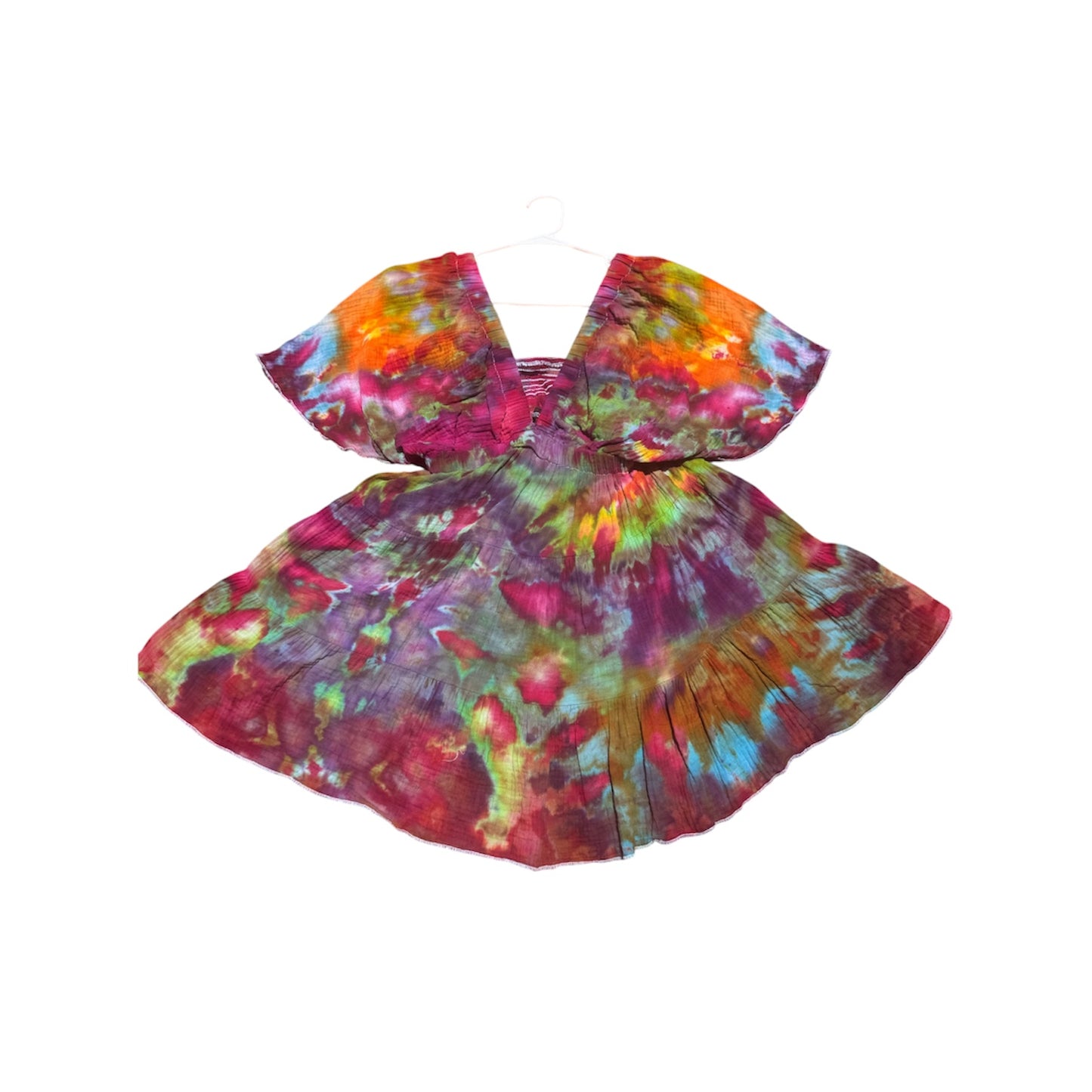 Tie Dye Dresses Unique One-Of-A-Kind Handmade Tie Dye Ice Dye Dress
