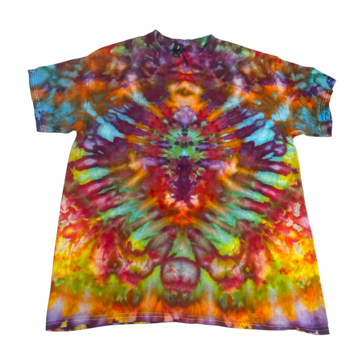 Large Unique One-Of-A-Kind Handmade Tie Dye Ice Dye Shirt