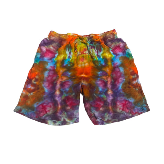 Unique One Of A Kind Handmade Tie Dye Ice Dye Shorts