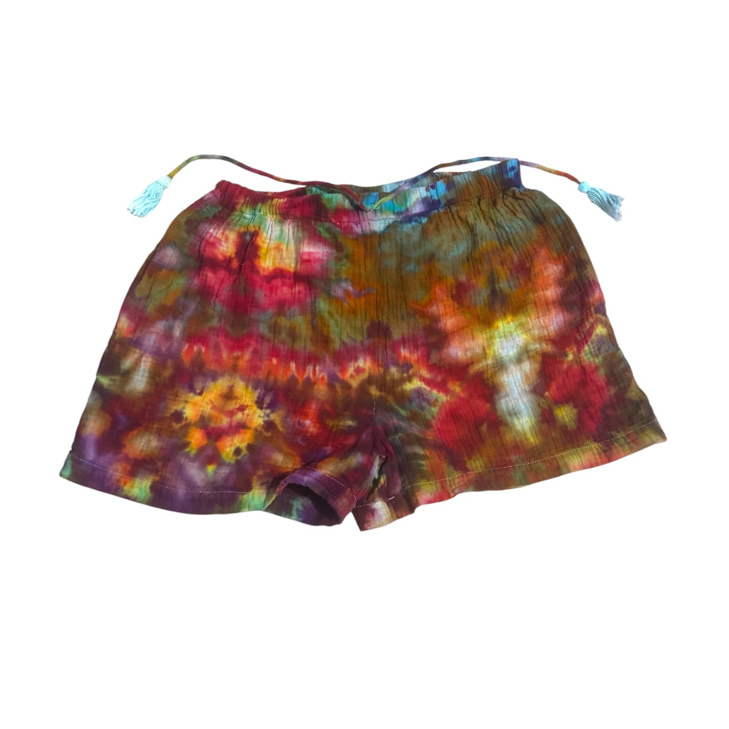 Unique One Of A Kind Handmade Tie Dye Ice Dye Shorts