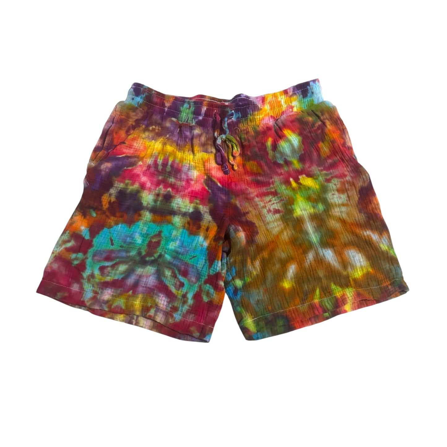 Unique One Of A Kind Handmade Tie Dye Ice Dye Shorts