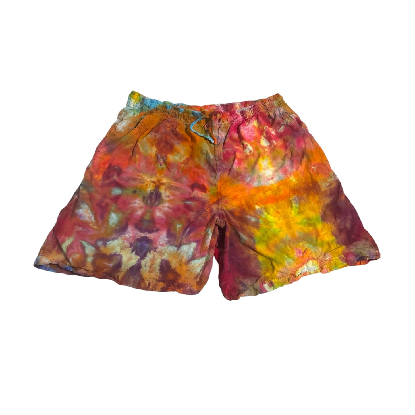 Unique One Of A Kind Handmade Tie Dye Ice Dye Shorts