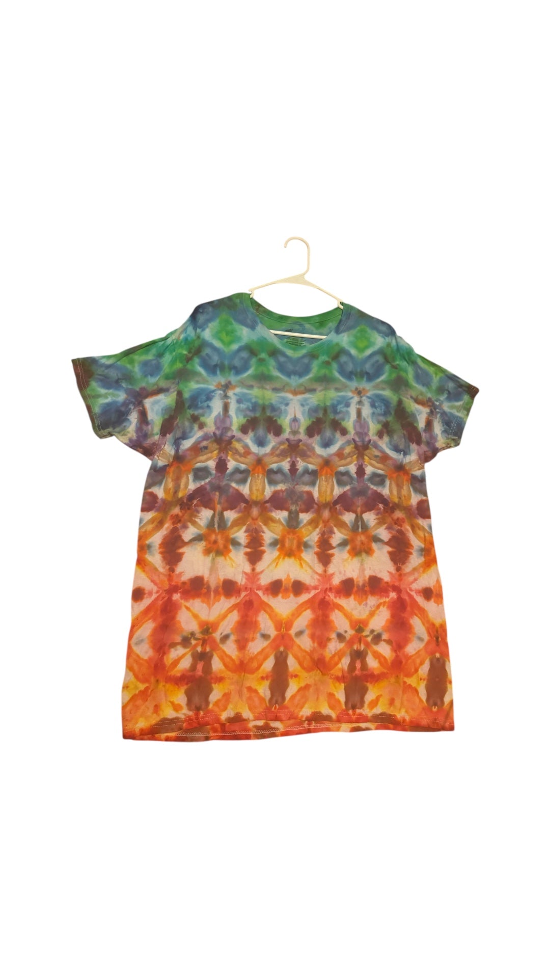 Plus Sizes Unique One-Of-A-Kind Handmade Tie Dye Ice Dye Shirt