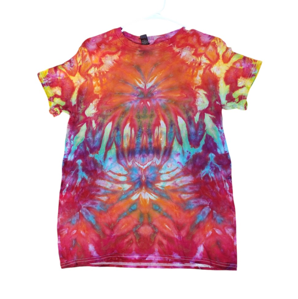 Small Unique One Of A Kind Handmade Tie Dye Wearable Adventure Shirt