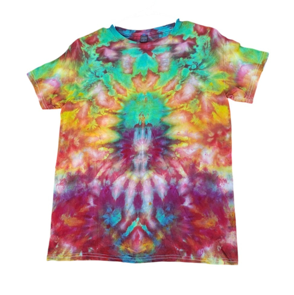 Small Unique One Of A Kind Handmade Tie Dye Wearable Adventure Shirt