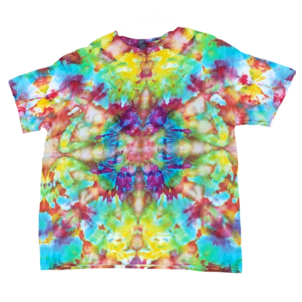 Size XL Unique One Of A Kind Handmade Tie Dye Wearable Adventure Shirt