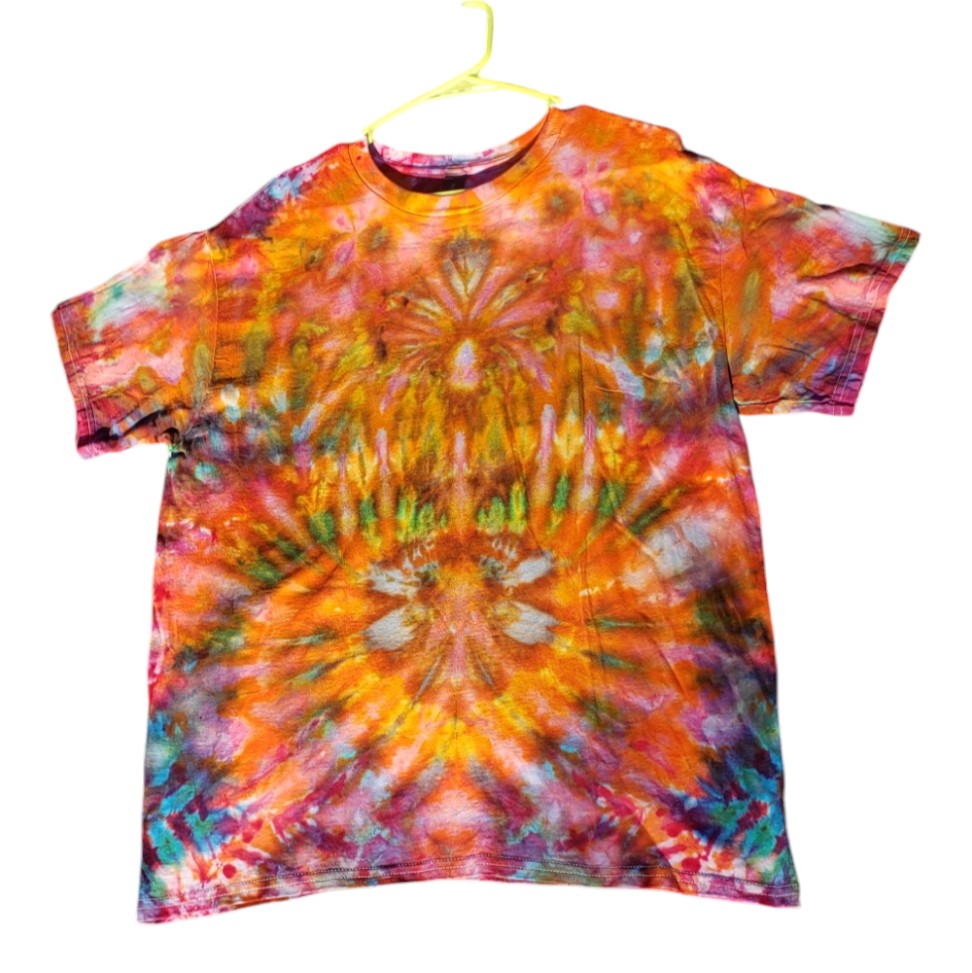 Large Unique One Of A Kind Handmade Tie Dye Wearable Adventure Shirt