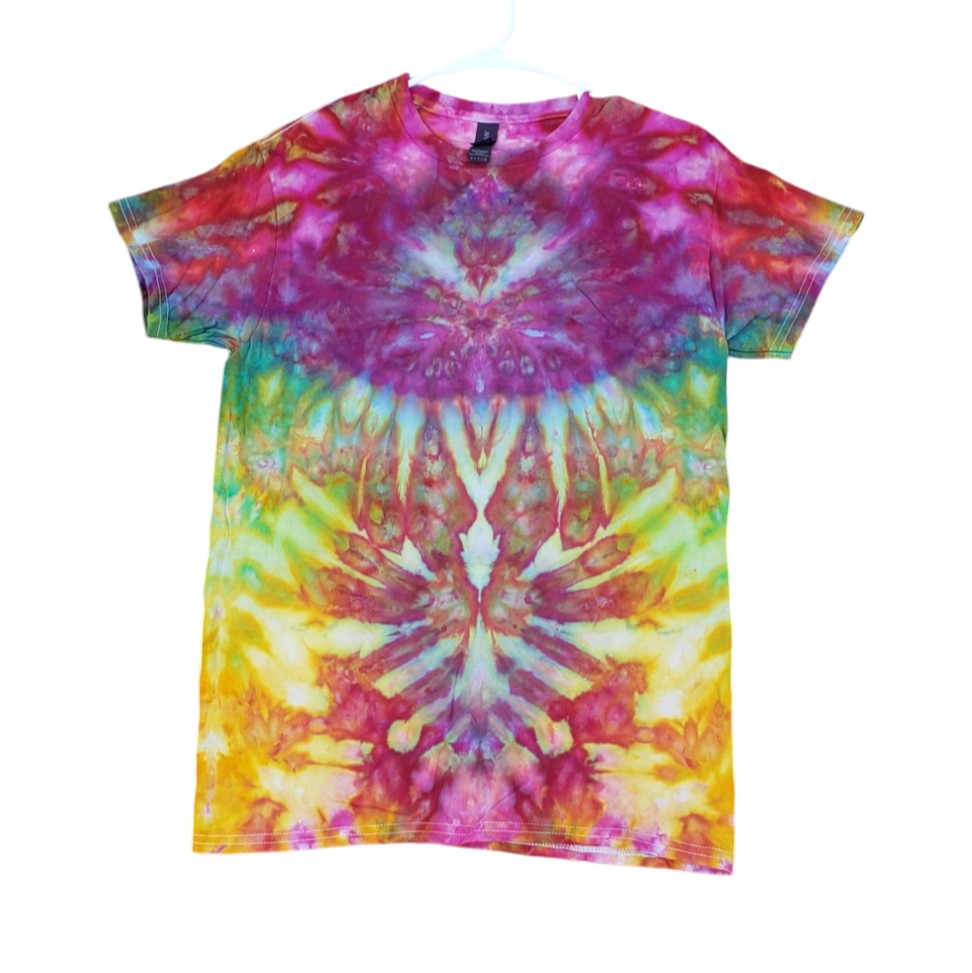 Small Unique One Of A Kind Handmade Tie Dye Wearable Adventure Shirt